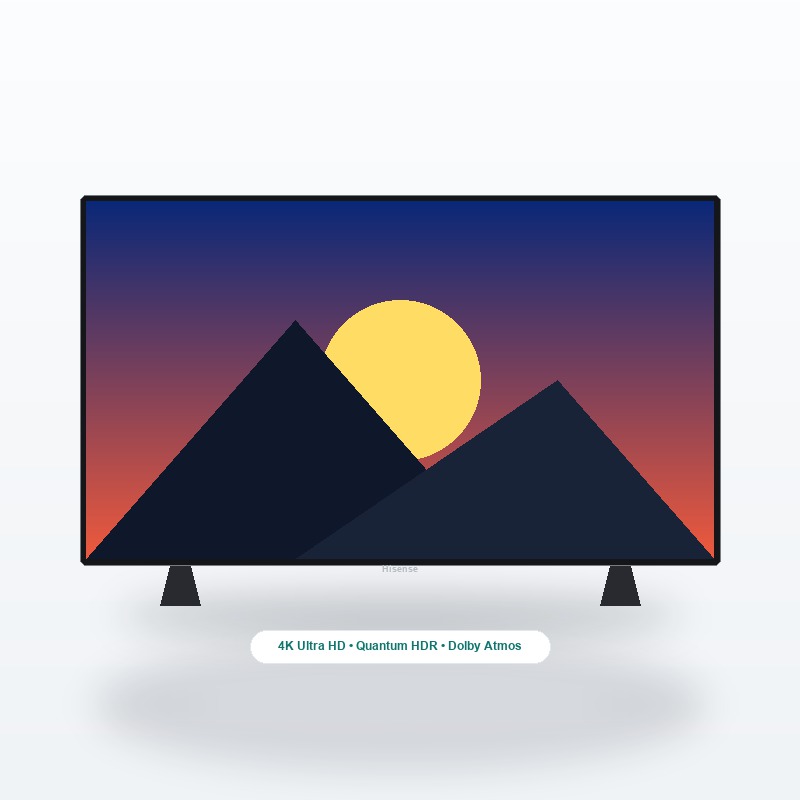 Hisense 55" 4K QLED Smart TV (55Q6Q)